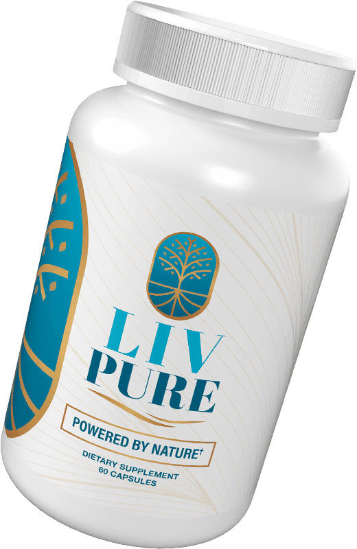 Liv Pure liver support supplement bottle with natural metabolism formula